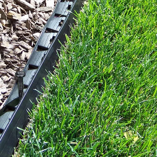 Miniatura 3 de Inslat Paquete de 60 estacas de jardín puntiagudas en espiral de plástico negro de 8 pulgadas para bordes de paisaje, adoquines, tiendas de campaña