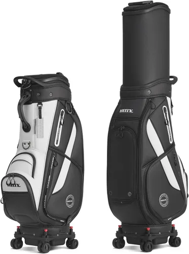 Miniatura 9 de HELIX -Bolsa de carrito de golf de golf, fácil de transportar, bolsa retráctil para carrito de golf con chasis de ruedas de bloqueo y empuñadura
