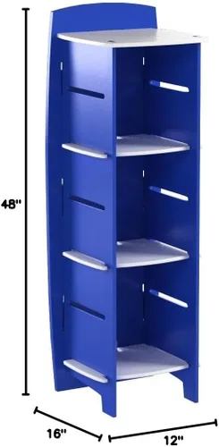 Miniatura 3 de Legaré Furniture Estantería de 3 niveles para muebles infantiles, organizador de almacenamiento con estantes ajustables para dormitorio de niños