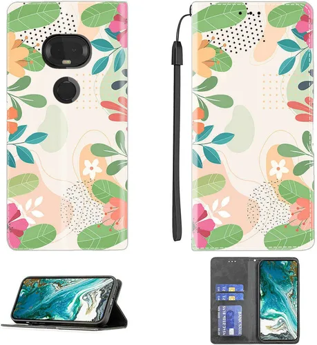 Miniatura 37 de Funda para Moto One Zoom compatible con Motorola One Zoom Phone Case Flip Stand Cover Magnetic Close YHD