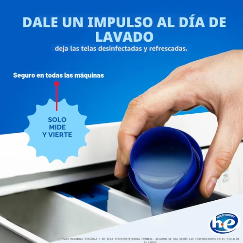 Miniatura 8 de Lysol Aditivo Sanitizante para Lavandería, Free & Clear, Libre de Fragancias y Colorantes, Sanitizante para Lavandería 0% Blanqueador, Eliminador