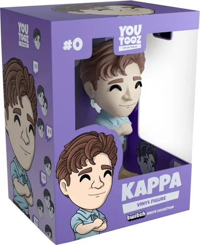 Youtooz Kappa - Figura de vinilo de 4.8 pulgadas, con licencia oficial de Twitch Emote, colaboración coleccionable de Twitch, por Youtooz Twitch