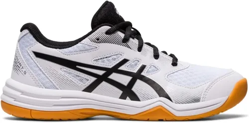 ASICS Upcourt 5 GS - Tenis deportivos para niños pequeños y grandes, parte superior textil con cierre de cordones y diseño llamativo