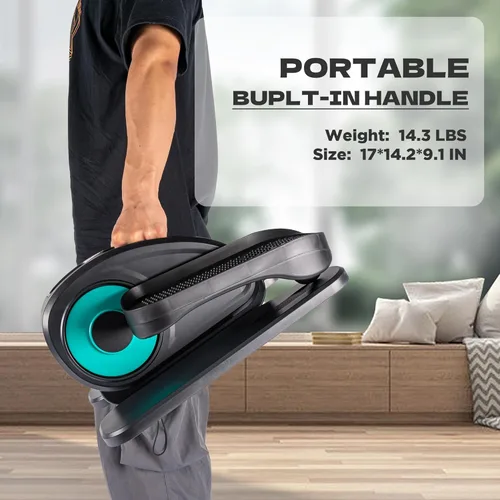 Miniatura 7 de Tappio Elíptica para debajo del escritorio, ejercitador eléctrico de pedales, elíptica sentada totalmente montada, compacta y portátil con control