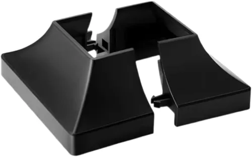Miniatura 7 de JM Steel - Falda de plástico entrelazada para postes de 1.5 x 1.5 pulgadas para poste y 4.5 x 4.5 pulgadas para base. (1 paquete)