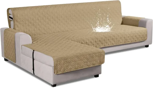 Miniatura 18 de VANSOFY Fundas de Sofá Seccional Mejoradas 100% Impermeables en Forma de L Funda Reversible para Chaise Lounge Funda Protectora de Sofá Seccional