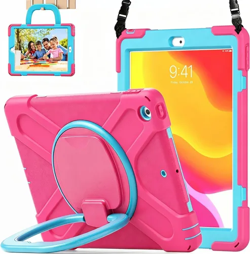 Miniatura 18 de Funda para iPad de 10.2 pulgadas de 9ª generación 2021 / 8ª generación 2020 / 7ª 2019, funda a prueba de golpes para niños con protector