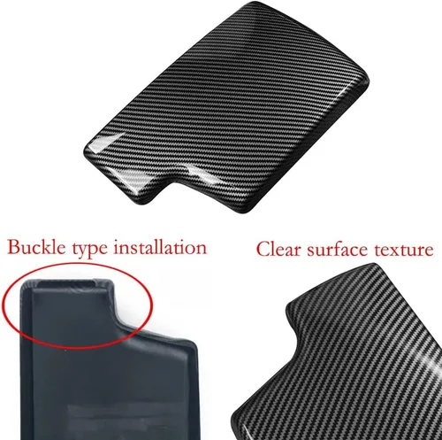 Miniatura 6 de para BMW Serie 3 E90 E91 E92 E93 2006-2012 ABS Cubierta de Caja de Almacenamiento de Cubierta de Tapa de Consola de Coche de Fibra de Carbono