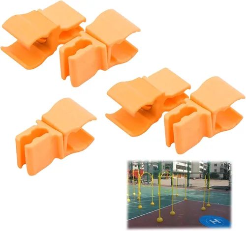 Miniatura 4 de Juego de equipos de entrenamiento de agilidad, palos de fútbol extraíbles con base de inyección de agua y arena, palos de entrenamiento