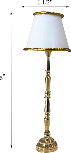 Miniatura 4 de Lámpara de pie en miniatura para casa de muñecas, luz LED que funciona con pilas, accesorio funcional para muebles de casa de muñecas