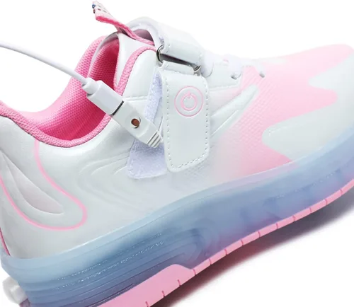 Miniatura 3 de HHSTS Zapatos para niños con ruedas, zapatos de color de luz LED, patines brillantes, zapatos de patinaje, regalos simples para niños y niñas