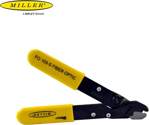 Miniatura 4 de Miller Pelacables de fibra óptica de un solo orificio serie FO 103-S-200 para técnicos de trabajo, electricistas e instaladores, apertura