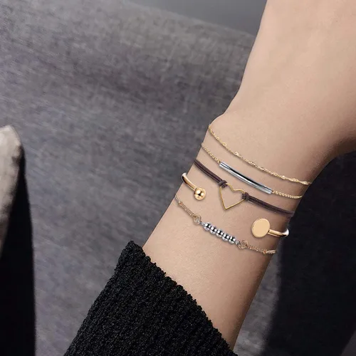 Miniatura 7 de YADOCA 20 Pcs Layered Bracelet Set for Women Multiple Stackable Wrap Bangle Turtle Pineapple Arrow Feather Lotus Assorted Beaded Bracelets