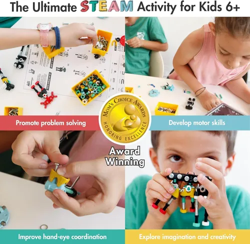 Miniatura 2 de The Off Bits Juguetes educativos STEM para mayores de 6 años: juegos de construcción de juguetes robot, kit de ingeniería 3 en 1 para niños y niñas