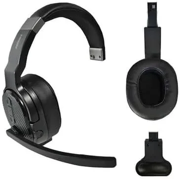 FalconEye Electronics Patriot X Convertible Headset Bluetooth 6.0 Extended Battery Life 40 Hours of Talk time