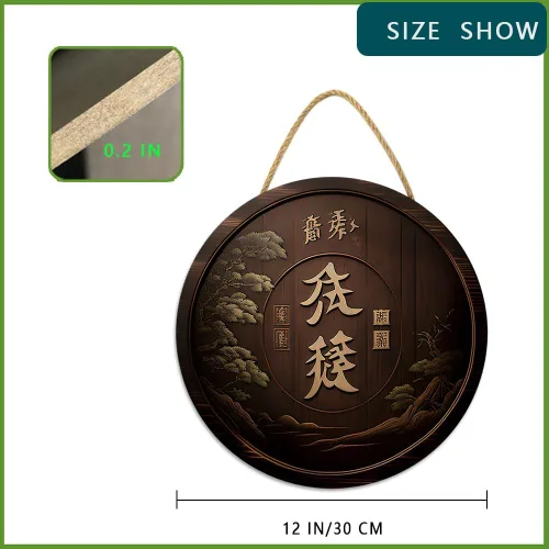 Miniatura 2 de Arte de pared japonés asiático, chino, colgante, japonés, letrero de decoración para el hogar, letrero de pared para dormitorio, estética, sala