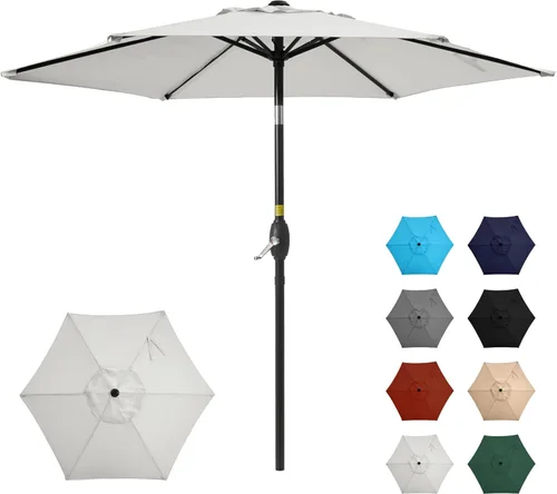 Miniatura 13 de SUNVIVI OUTDOOR Sombrilla de patio al aire libre, sombrilla de patio, sombrilla de mercado, sombrilla grande para exteriores, sombrilla de poste