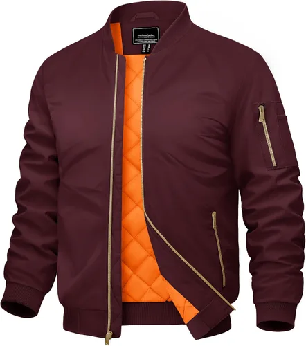Miniatura 10 de CRYSULLY Chaqueta para hombre Otoño Invierno Espesar Cortavientos Chaquetas Bomber Abrigos Acolchados