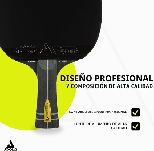 Miniatura 4 de JOOLA Infinity Carbon Professional Ping Pong Paddles - Ergonomic Comfort Grip - ITTF Approved Rubbers - Professional Ping Pong Paddle for Advanced