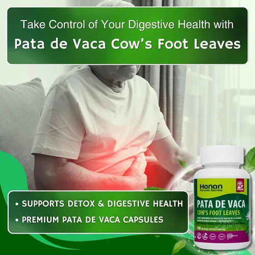 Miniatura 5 de Hanan Pata de Vaca 100 cápsulas – Apoya la desintoxicación y la salud digestiva 100% hojas de pie de vaca puras (Bauhinia forficata) Suplemento