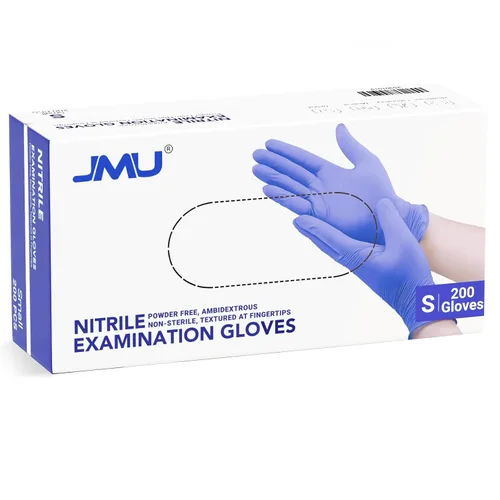 Miniatura 33 de JMU Guantes negros de nitrilo a granel mediano, caja de 1200, 3.5 mil, sin látex sin polvo