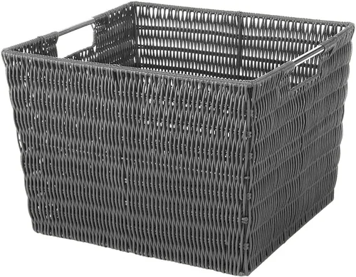 Miniatura 8 de Whitmor Rattique - Canasto para estante pequeño, gris