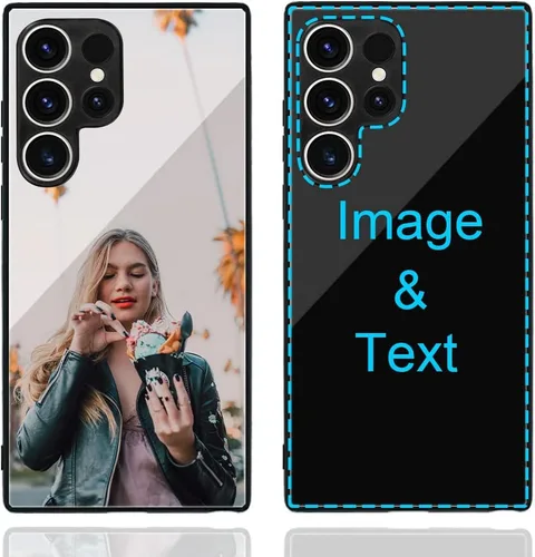 Miniatura 222 de Funda de teléfono personalizada para Samsung Galaxy S22+ / S22 Plus 5G, funda de TPU suave de vidrio templado antiarañazos personalizada con foto