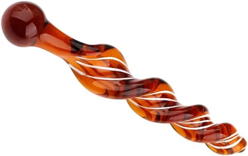 Miniatura 6 de Consoladores sedosos de rosca de cristal para ampliar el ano, palo de hada, enchufe anal. Estimulador de vagina de punto G suave, entrenamiento