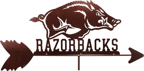 Miniatura 7 de SWEN Products Arkansas Razorbacks Veleta (estaca de jardín incluida)