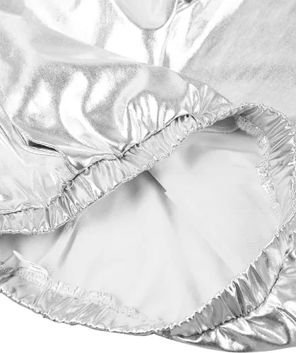 Miniatura 2 de Pantalones de baile metálicos brillantes para niños y niñas, leggings atléticos, hip hop, ropa de baile callejero