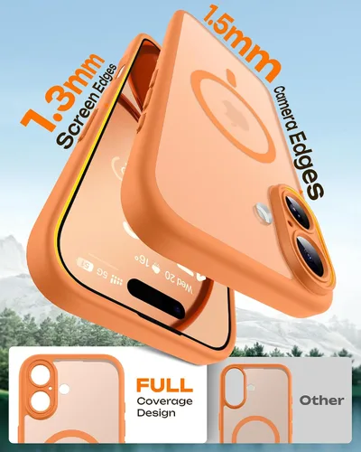 Miniatura 306 de TOCOL Funda para iPhone 11, compatible con Magsafe, protección completa de cámara, imanes integrados, protección contra caídas, funda translúcida