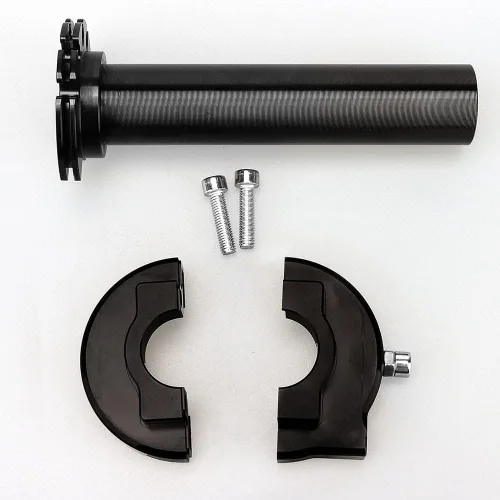 Miniatura 2 de NIBBI Conjunto de acelerador de motocicleta, control ligero de carrera corta de alta sensibilidad, manillar de acelerador giratorio para motocross