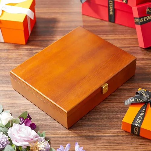 Miniatura 7 de Caja de recuerdo de madera, caja decorativa grande, caja de recuerdos con tapas, caja de recuerdos de boda, caja de joyería, caja de oración, caja