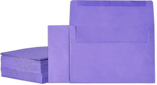 Miniatura 12 de Sobres de invitación, paquete de 100 sobres de 5 x 7 pulgadas, sobres A7 para invitaciones, color rosa, 5 1/4 x 7 1/4 pulgadas Rosado