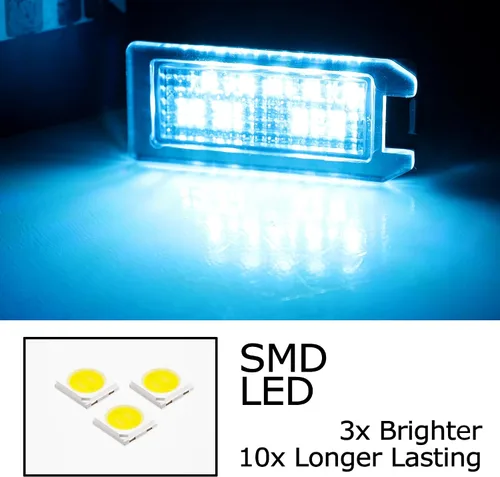 Miniatura 3 de iJDMTOY Aqua Ice Blue - 3 luces LED más brillantes de 8 SMD, sin errores, compatible con Fiat 500, Maserati Levante; compatible con Jeep Grand