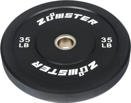 Miniatura 5 de Placa de Parachoques Olímpica Placa de Peso con Alto Rebote Placa de Peso con Inserción de Acero para Entrenamiento de Fuerza y Levantamiento