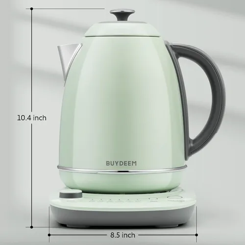 Miniatura 7 de BUYDEEM K740 - Tetera Eléctrica con Control de Temperatura, Mantiene Caliente por 12H, Ebullición Rápida, Hervidor de Agua de Acero Inoxidable