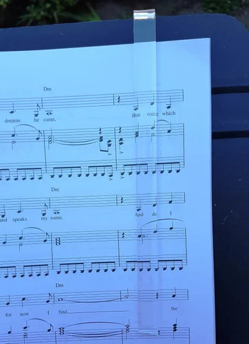 Miniatura 2 de Soporte para página de soporte de música, agarre transparente, paquete de 2