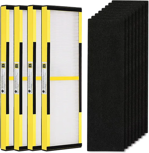 Miniatura 8 de Paquete de 3 filtros HEPA FLT4825 B de repuesto con prefiltros de carbón activado compatibles con purificador de aire AC4825 AC4300 AC4800 AC4900