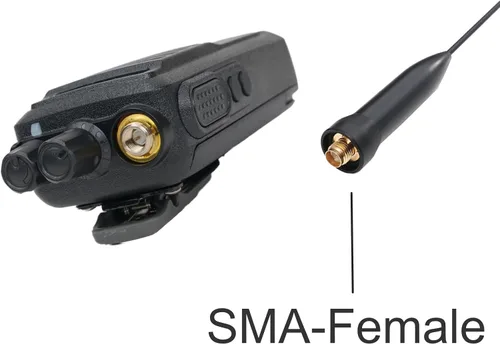 Miniatura 2 de GRA‑SMA24 Antena portátil de doble banda de mano con memoria de forma flexible SMA-hembra 144–146 MHz y 430–440 MHz 50 Ω Actualización compacta