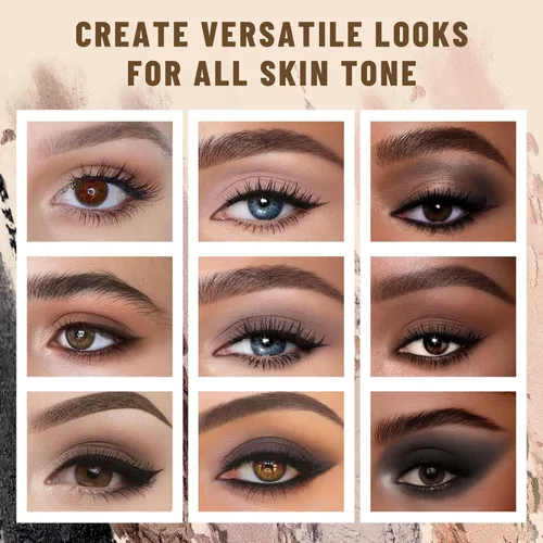 Miniatura 5 de SUSIKEKI 6 Colores Mini Paleta de Sombras de Ojos Maquillaje Neutro Nude Ahumado Sombra de Ojos Taupe y Marrón Mate Paleta de Maquillaje con Espejo