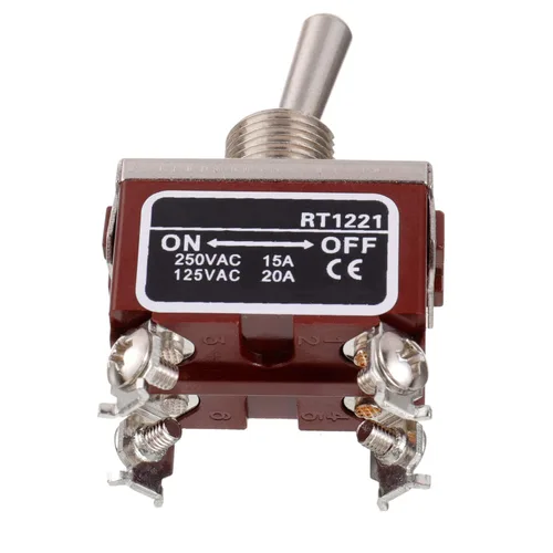 Miniatura 4 de BOJACK RT1122FS Interruptor de palanca 125 V 20 A Interruptores de reinicio automático momentáneo 250 V 15 A SPST ON -Off- 3 terminales interruptor