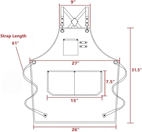 Miniatura 8 de AFUN Delantales de chef para mujeres y hombres con bolsillos grandes, delantal de trabajo repelente al agua de lona de algodón, talla M a XXL (negro)