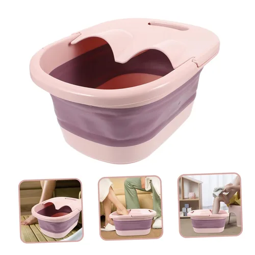 Miniatura 5 de 1 pieza de baño de pies de viaje para pies de baño de pies spa cubo de pies balneario de pies bañera masajeador de pies para pies bañera multiusos