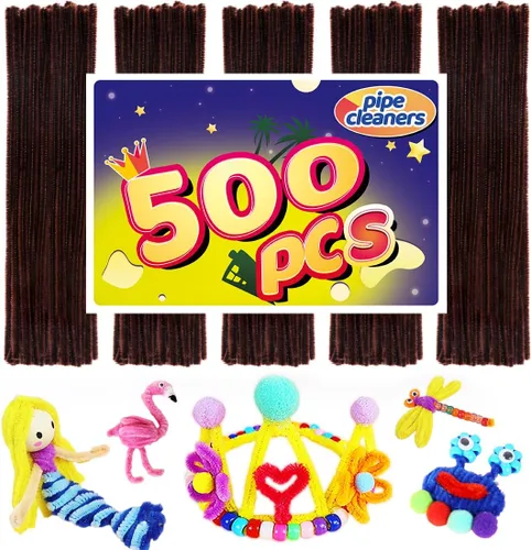 Miniatura 40 de Limpiadores de tuberías, limpiadores de tuberías para manualidades, manualidades y artesanías, manualidades, suministros para manualidades, Purpurina