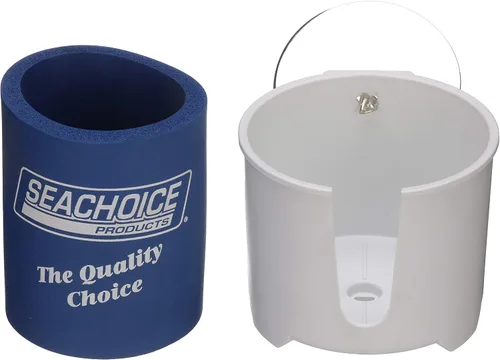Miniatura 3 de Seachoice Soporte para bebidas para barco con aislamiento, soporte de ventosa, color blanco