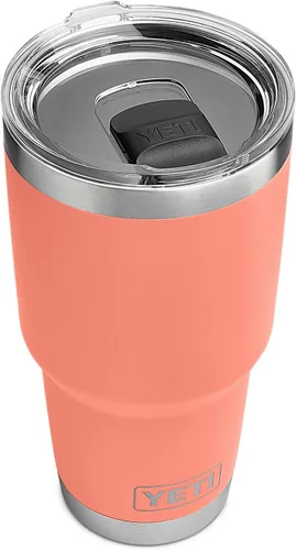 Miniatura 8 de YETI Rambler - Vaso aislado al vacío de acero inoxidable de 30 onzas con tapa MagSlider azul (Offshore Blue)