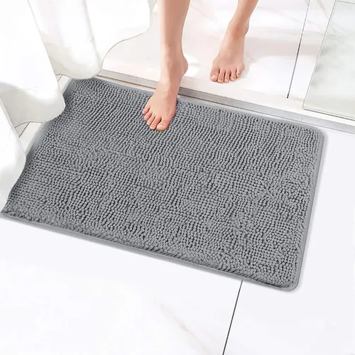 Miniatura 9 de Alfombras de baño Secura, 47 x 28 pulgadas, extra suaves y gruesas, alfombra de baño absorbente de agua, lavable a máquina, alfombras de baño Azul