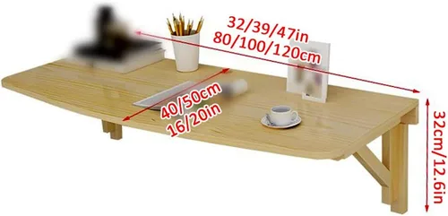 Miniatura 2 de Mesa plegable de madera de pino maciza para niños, multifunción, mesa flotante para comedor, banco de trabajo, diseño de arco, con accesorios