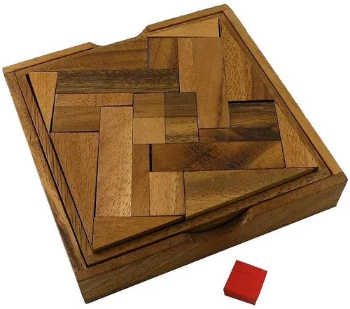 Miniatura 3 de Rompecabezas de madera cuadrado imposible